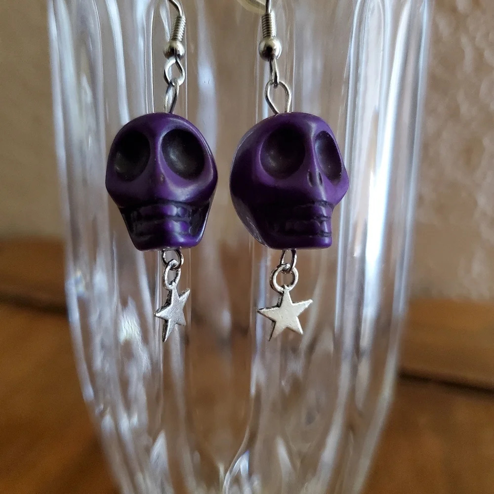 Large Skull Earrings